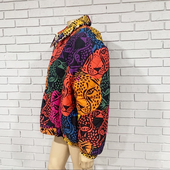 FARM Rio Colorful Animal Print Puffer Jacket - Picture 4 of 10